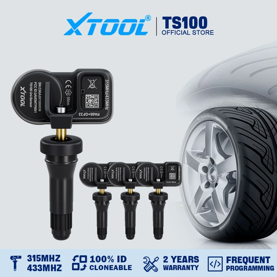 XTOOL TS100PRO Sensor Rubber Version 433MHz 315MHz Tire Repair