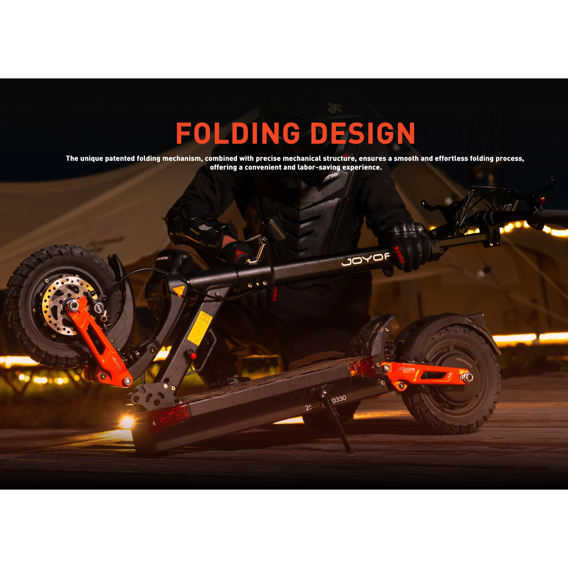 Electric Scooter JOYOR T10 top speed 60 km/h 2000W motor 60V 18Ah battery