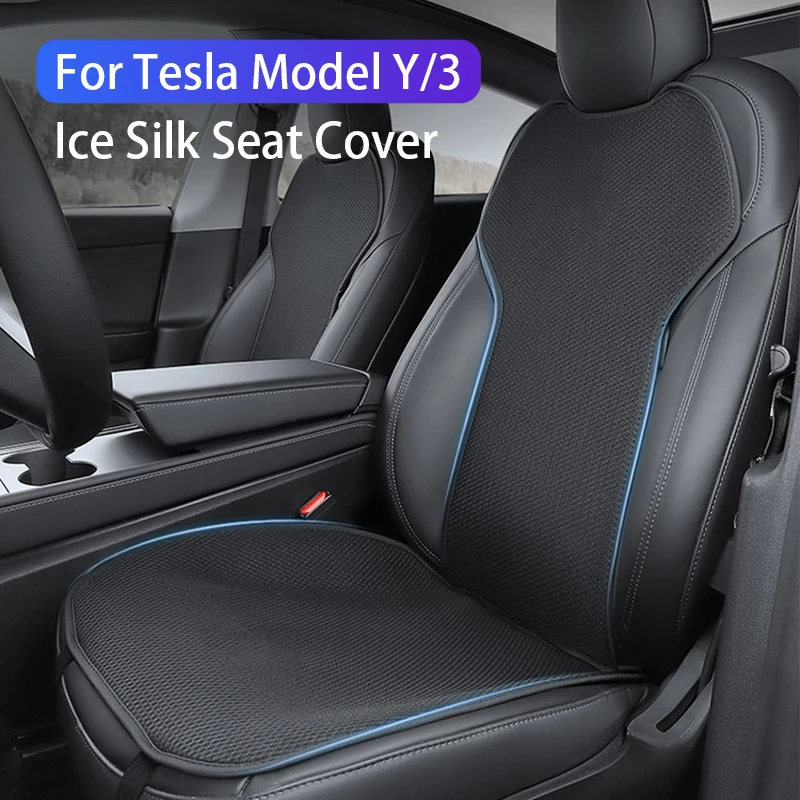 Shademax Coprisedile Anteriore In Rete 3D Per Tesla Model 3 E Model Y – Traspirante, Antiscivolo, Fresco Estivo – 1 Pezzo Nero