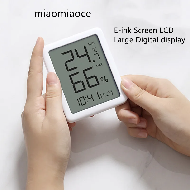 Youpin MMC Screen LCD Large Digital display Thermometer Hygrometer Temperature Humidity Sensor temperature humidity meter,smart thermometer
