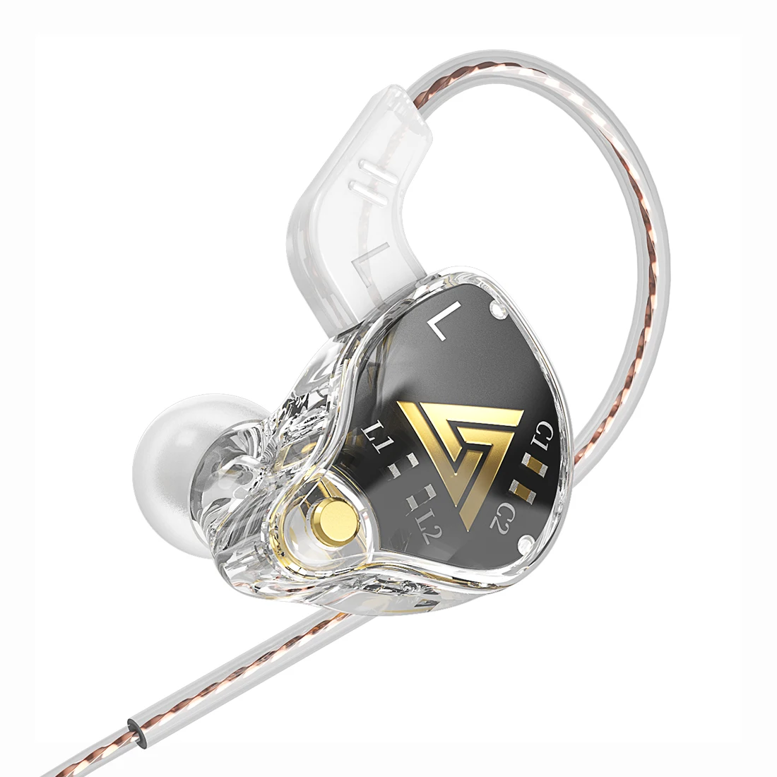 QKZ AKX 3.5mm In-ear Wired Earphones Dynamic HIFI Bass Earbuds Monitor Headphone Sport Noise Cancelling Headset 3