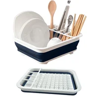 Kitchen Dry Storage Basket Drainer Organizer Foldable Dish Rack Dinnerware Bowl Rack Tableware Plate Storage Kitchen Accessories 1