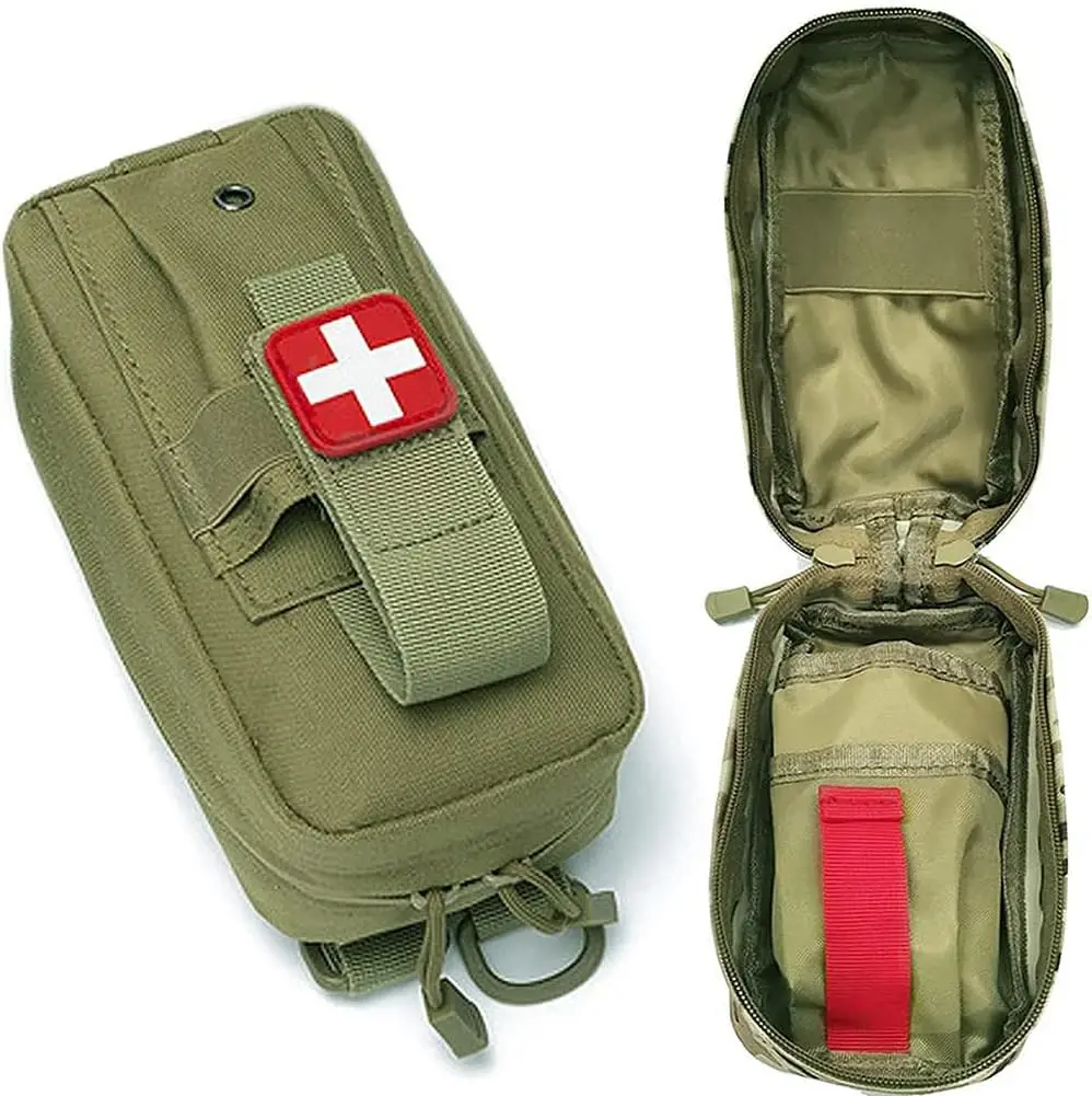 

Tactical Medical MOLLE EDC Pouch Tourniquet Holder Tactical First Aid Pouch Outdoor Hunting Emergency Survival Bag Waist Tool
