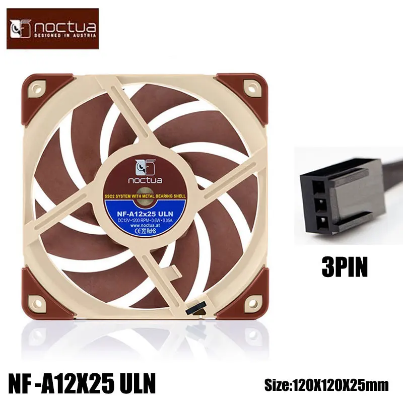 Noctua NF-A12X25 PWM 120mm Case Fan Round Frame New Sterrox