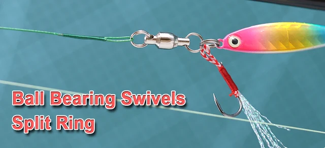 Girelle Da Pesca Girevole Con Cuscinetti A Sfera Con Anelli - Foto 4