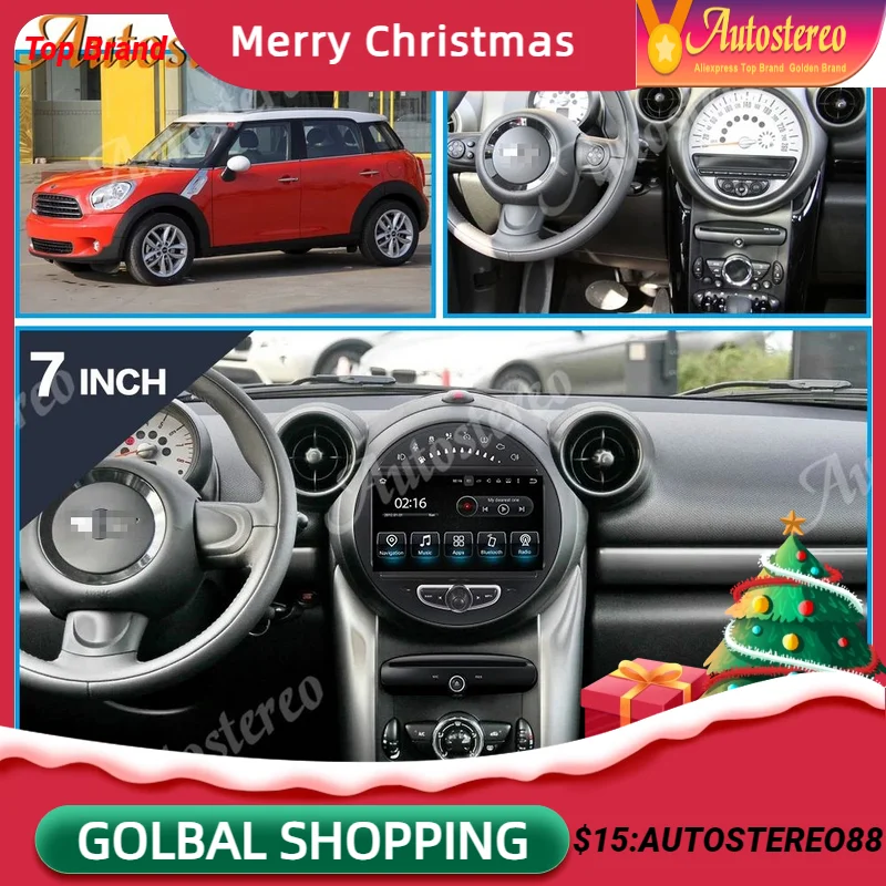 

Android 10 Car GPS Navigation DVD Player For Mini Cooper 2006-2013 Touch Screen Head Unit Multimedia Player Radio Tape Recorder