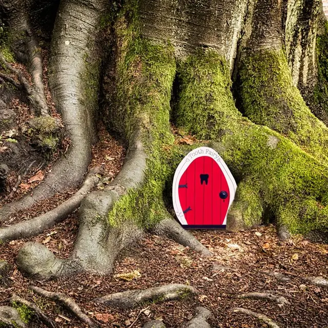 Fa Miniatűr Tündér Gnóm Ablak Ajtó Otthon Kreatív Otthoni Gyermekek Játékok Kerti Dekoráció - Image 5