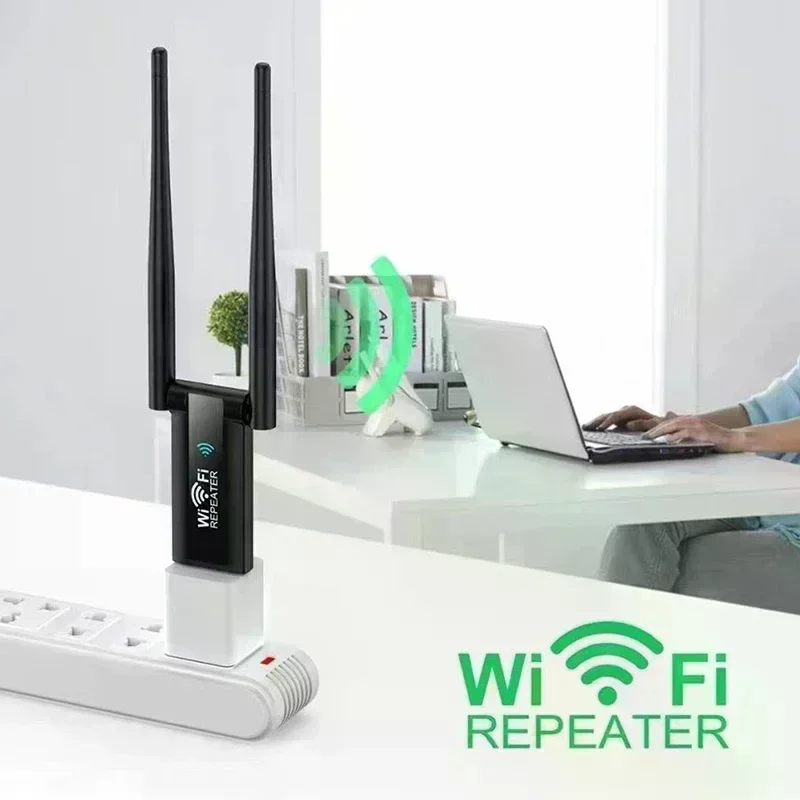 USB Wifi Repeater 300M Wi-Fi Signal Booster 2.4G Wireless Extender Wi Fi Adapter For Desktop PC Laptop Signal Amplif