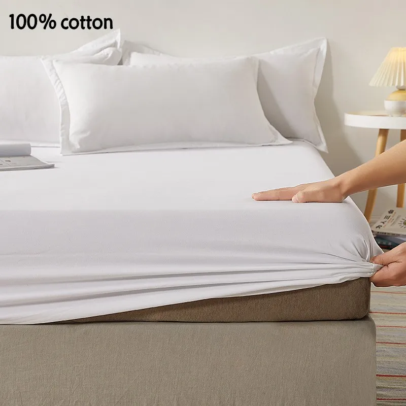 Waterproof Bed Fitted Sheet, Non-slip, Dustproof, Hard-wearing Mattress  Cover, Leak-proof Liquid, Single, Double, Family Size - AliExpress
