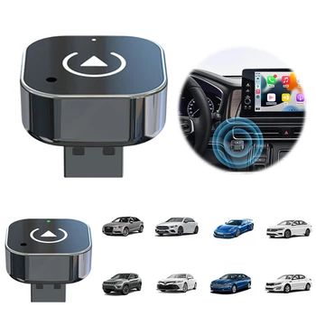 Adaptateur CarPlay Android Auto sans fil 2 en 1, Dongle USB intelligent, connexion automatique, Plug & Play, pour iPhone et Android, voitures filaires en usine