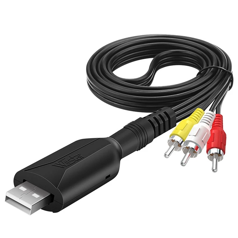 Full-Wiistar Scheda Di Acquisizione Video Usb Vhs A Digital Rca A Usb 2.0 Convertitore Adattatore Dispositivo Di Acquisizione Audio Facile Da Collegar