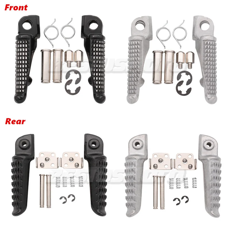 Motorcycle Front Rear Footrests Foot Pegs For Kawasaki Ninja 250 Z750