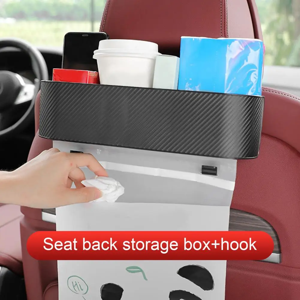 

Car Seat Cup Holder Practical Carbon Fiber Pattern Strong Load-bearing for Automobile Car Cup Holder Car Storage Holder