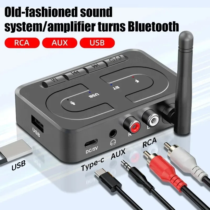Bluetooth 6.0 Audio Receiver HD MIC For Car