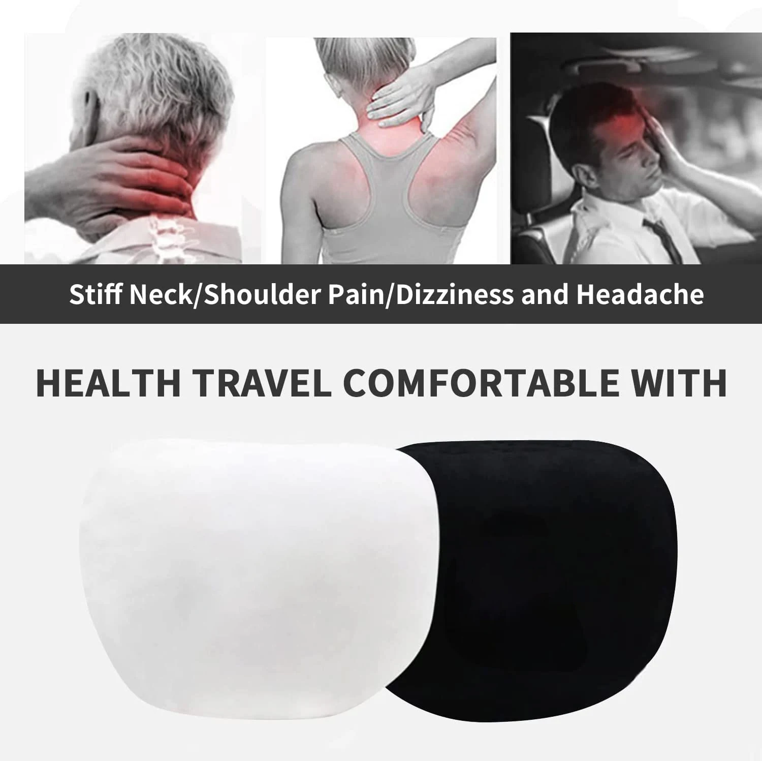 Soft Memory Foam Car Neck Pillow for Comfortable Driving