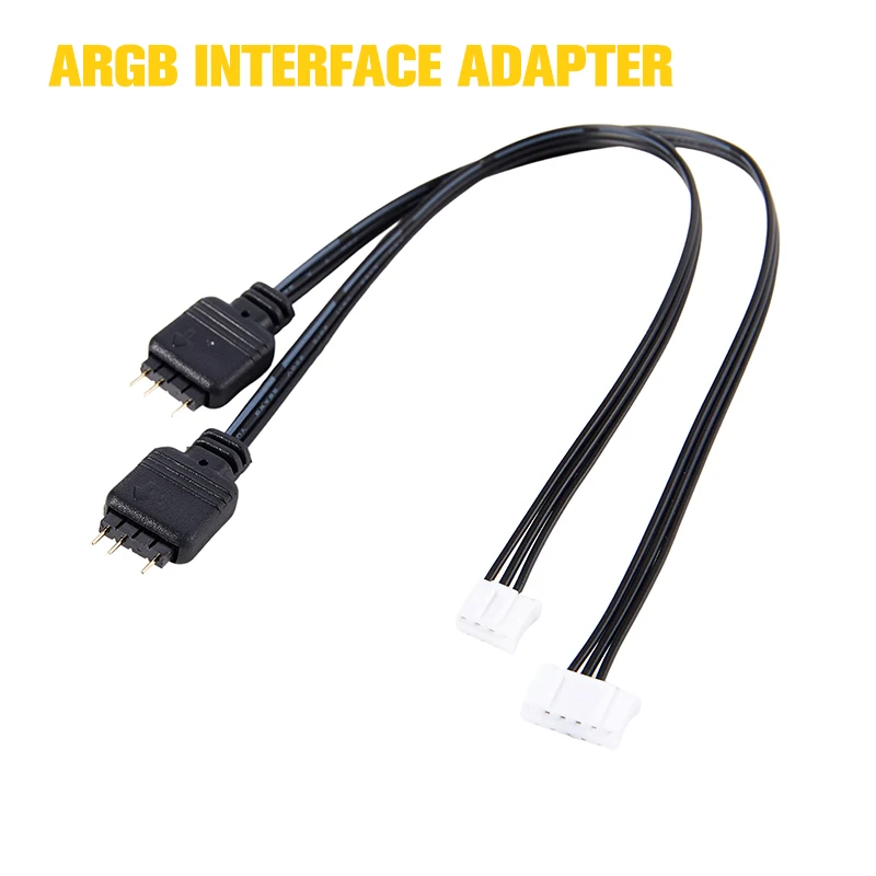 

COOLMOON Adapter Cable for 5V 3-Pin ARGB Interface Devices Compatible with ARGB LED Strips