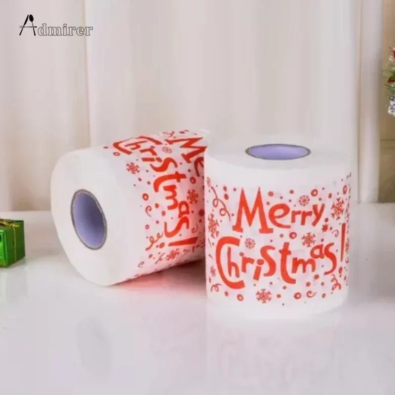 Toilet Roll Paper Christmas Toilet Roll Paper Home Santa Claus Bath Toilet Roll Paper Christmas Supplies Xmas Tissue Home New Year Decoration