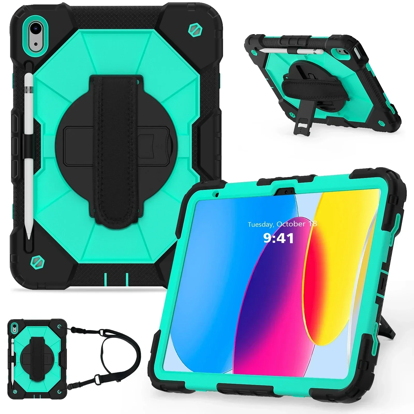 Durable Shockproof Tablet Case with Kickstand Cover