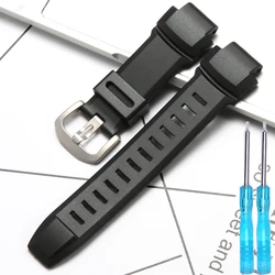 Enhanced Men's Sports Waterproof Watch Strap Replacement for PRG - 260 (Black S)