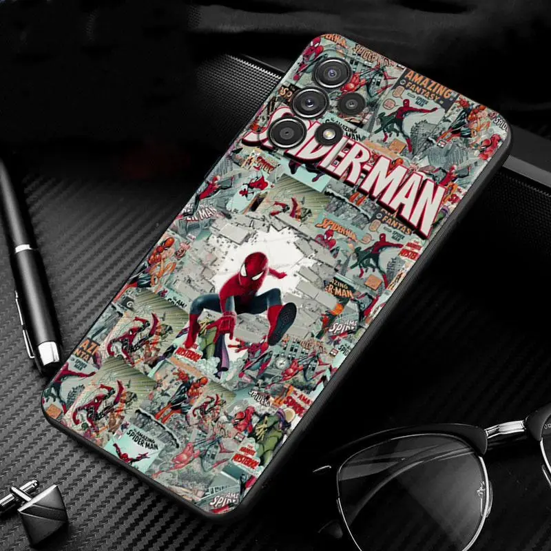 kawaii samsung cases For Samsung A12 Phone Case for Galaxy A21s A22 A32 Cases A51 A13 A52 A52s A71 A72 Marvel Spiderman 3 Superhero Movie Comics LOGO cute samsung cases Cases For Samsung