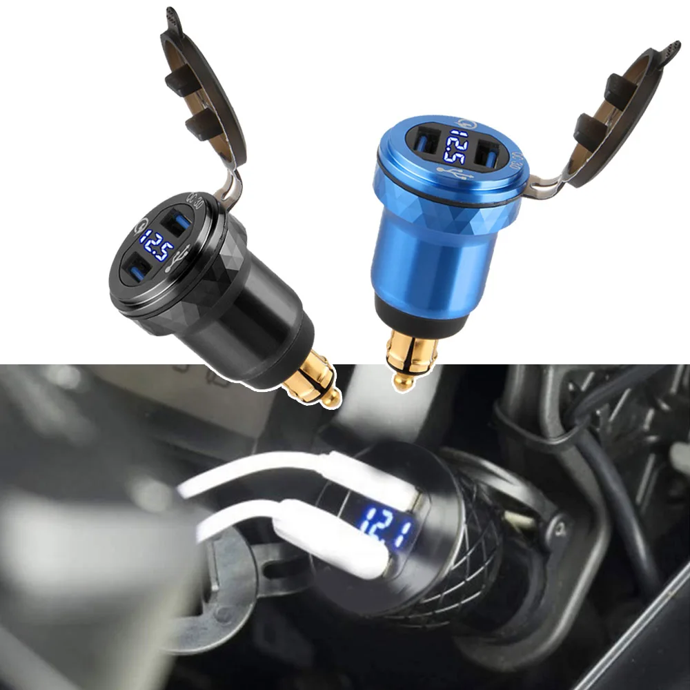 DUCATI 고속 충전 3.0 듀얼 USB 충전기 플러그 소켓 전원 어댑터 C타입, BMW R1200GS R1250GS adv F800GS F850GS F750GS