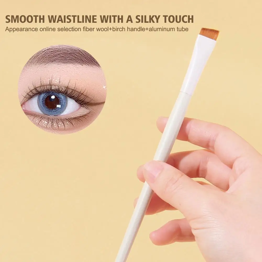 

Sickle Eyeliner Brush Angled Eyebrow Brush Ultra Thin Lying Silkworm Angle Fine Flat Eyebrow Brush Detail Brush I5X6