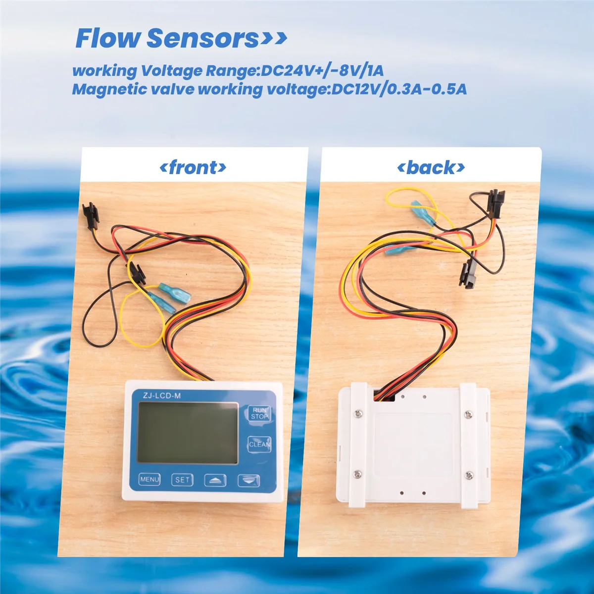 ZJ-LCD-M Control Flow Sensor Meter Digital LCD Display Water Flow Meter Intellig