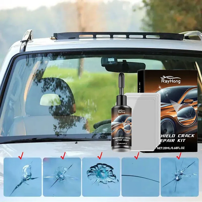Windshield Crack Repair Fluid Car Window Repair Resin Scratch Crack Restore Fluid Glass Curing Glue Car Accessories