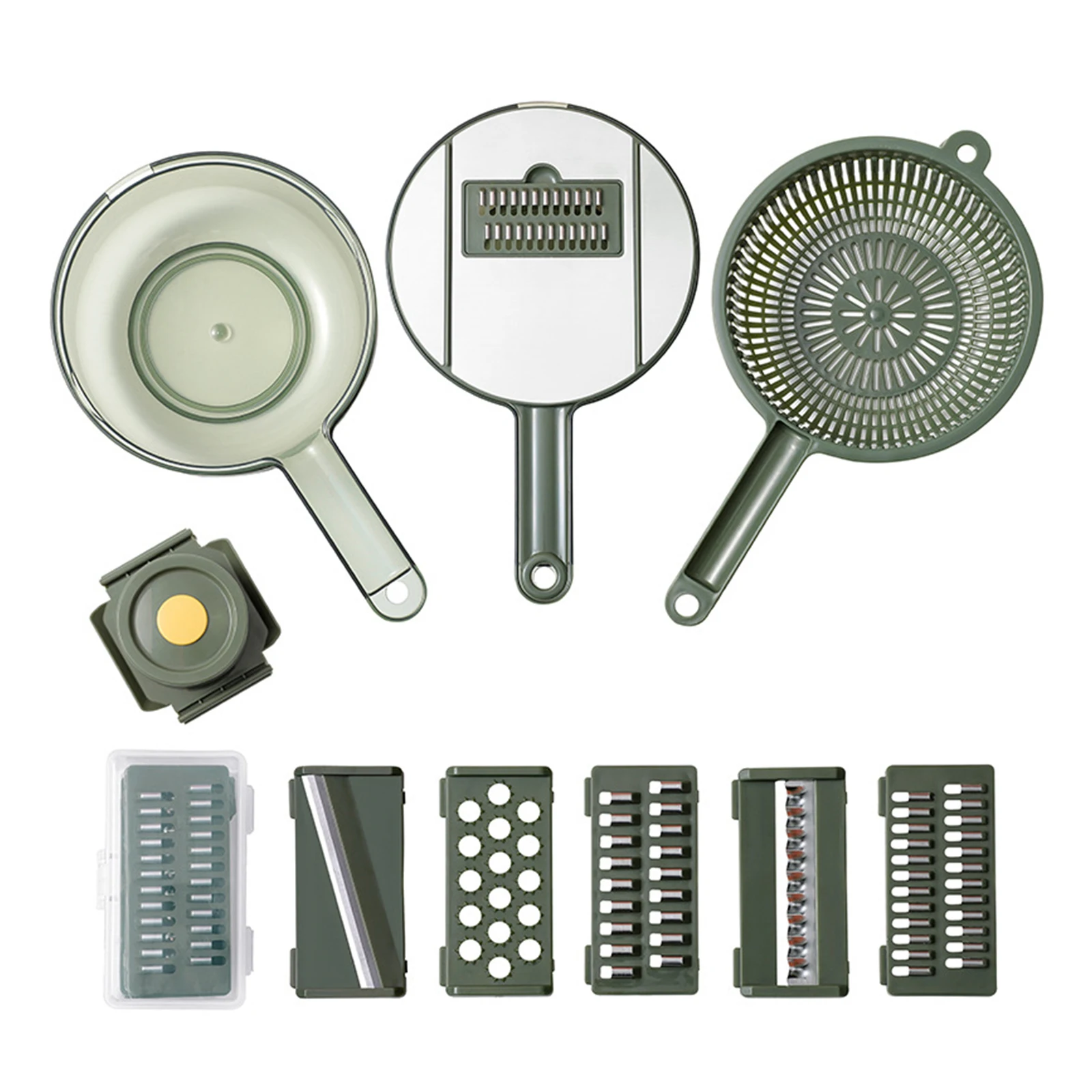 

Кухонный прибор для измельчения овощей, многофункциональный контейнер из нержавеющей стали с несколькими лезвиями для нарезки овощей