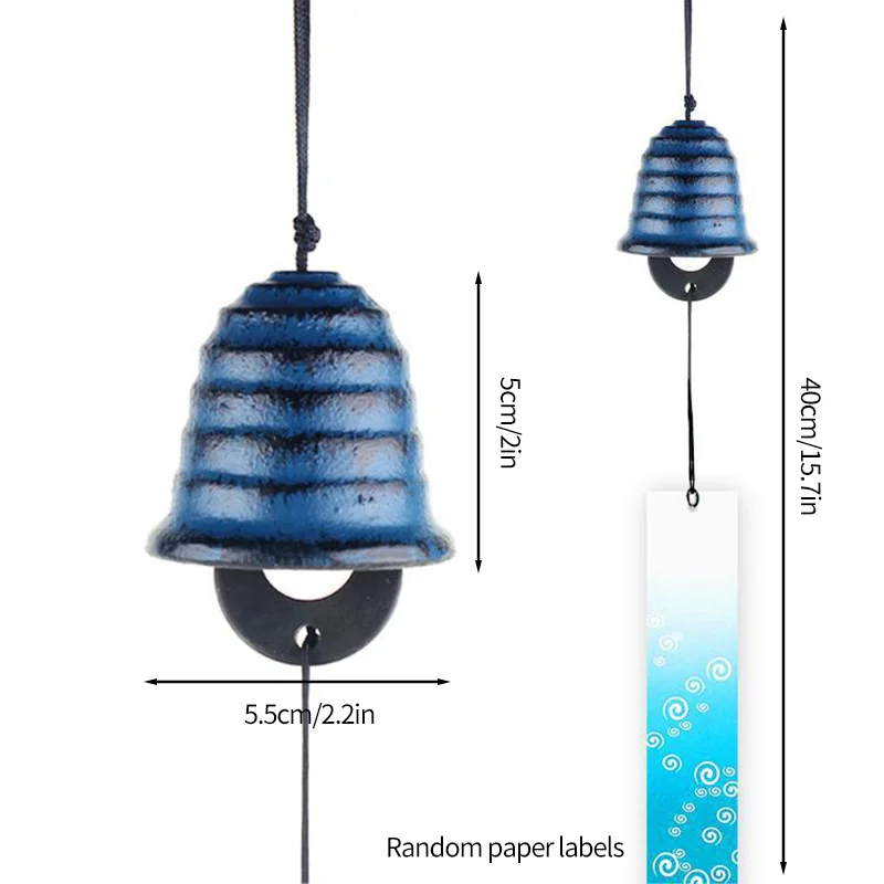 Japanese Style Outdoor Wind Chime Pendant - Elegant Landscape Bell Decoration