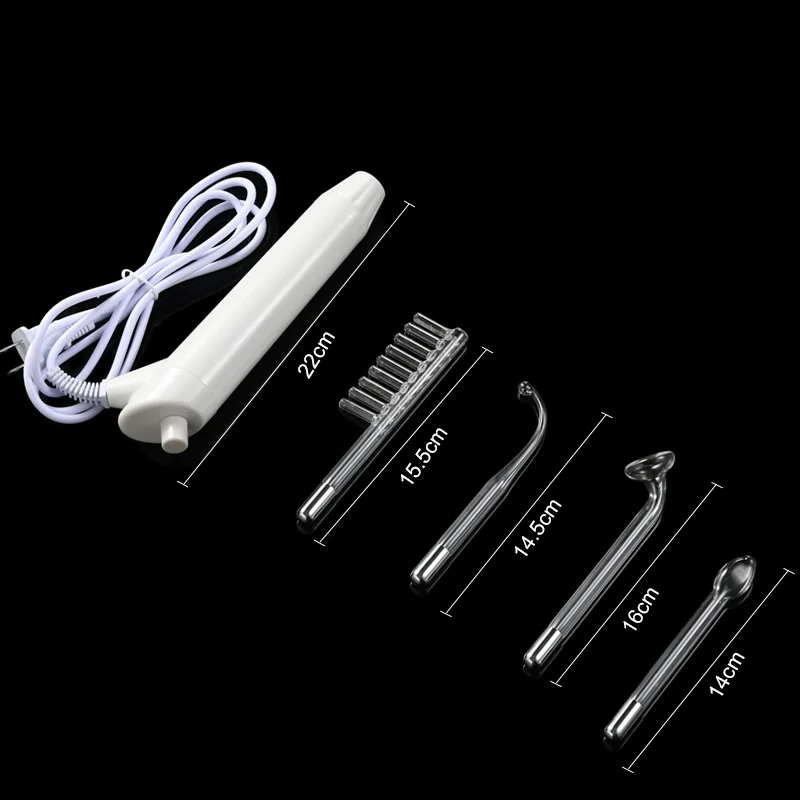 4 In 1 High Frequency Electrode Wand Electrotherapy Glass Tube Beauty Device Wrinkle Acne Remover Skin Tightening Care Tool 6