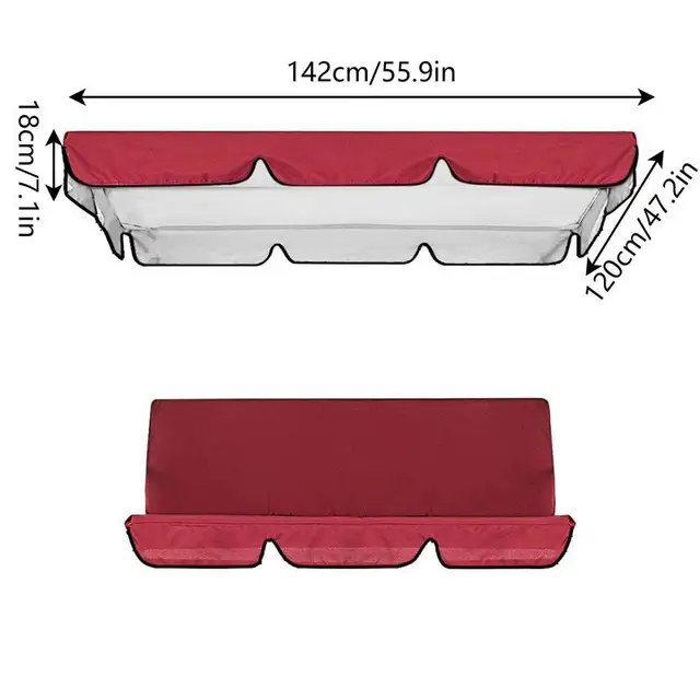 Hinta Lombkorona Csere Terasz Lengőhuzat Uv -Ellenálló Vízálló Poliészter Lengési Teteje A Kültéri Illesztéshez - Image 5