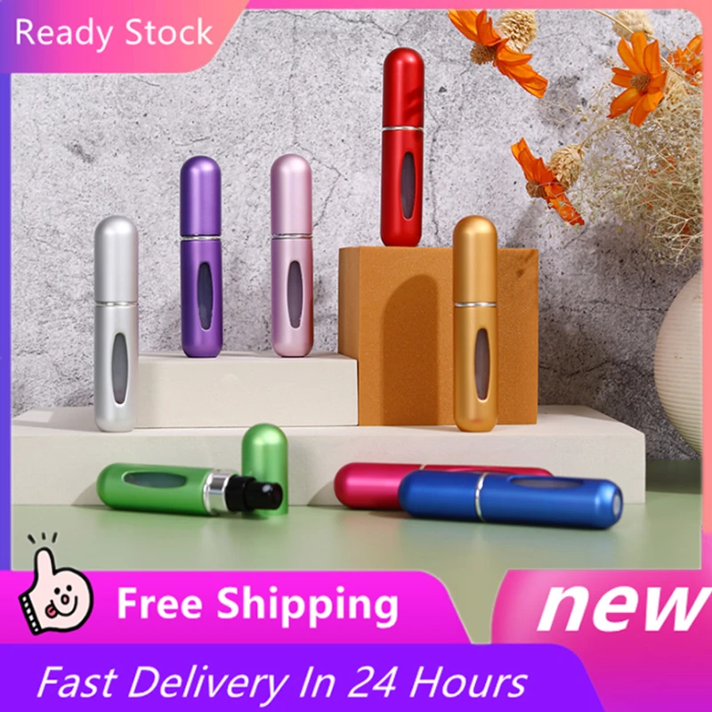 

Портативный многоразовый мини-флакон для духов с распылителем, 5 мл, дорожные пустые косметические контейнеры, флаконы с распылителем Gifts