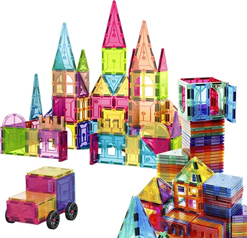 1pc Magnetic Building Blocks Toy DIY Construction Kids Magnetic Block Tiles Montessori Educational Magnet Toys for Children gift
