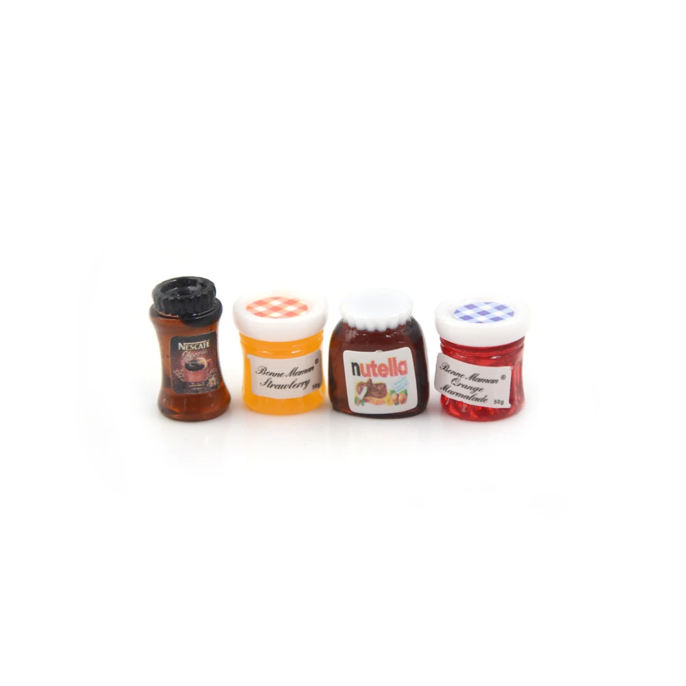1/12 Accessori In Miniatura Per Casa Delle Bambole Mini Nutella Jam Coffee Simulazione Cucina Cibo Condimento Giocattoli Bambola Decorazioni Per La Ca