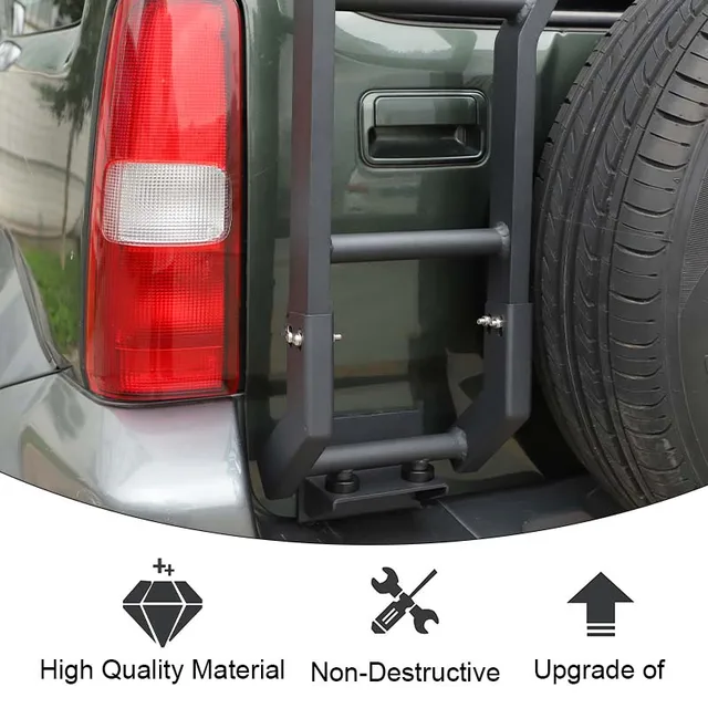 باوا سبائك الألومنيوم الباب الخلفي تسلق سلم الباب الخلفي رف الجذع الرف لسوزوكي جيمي 2007-2017 الملحقات الخارجية