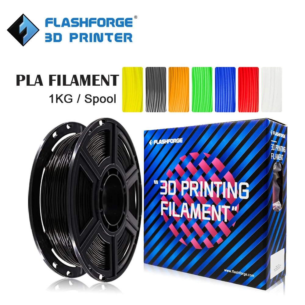 Flashforge-pla 3d Printer Filament Spool Plastic para Canetas 3d Material de Impressão Mudança de Cor Rainbow Preto Branco 175 mm 1kg