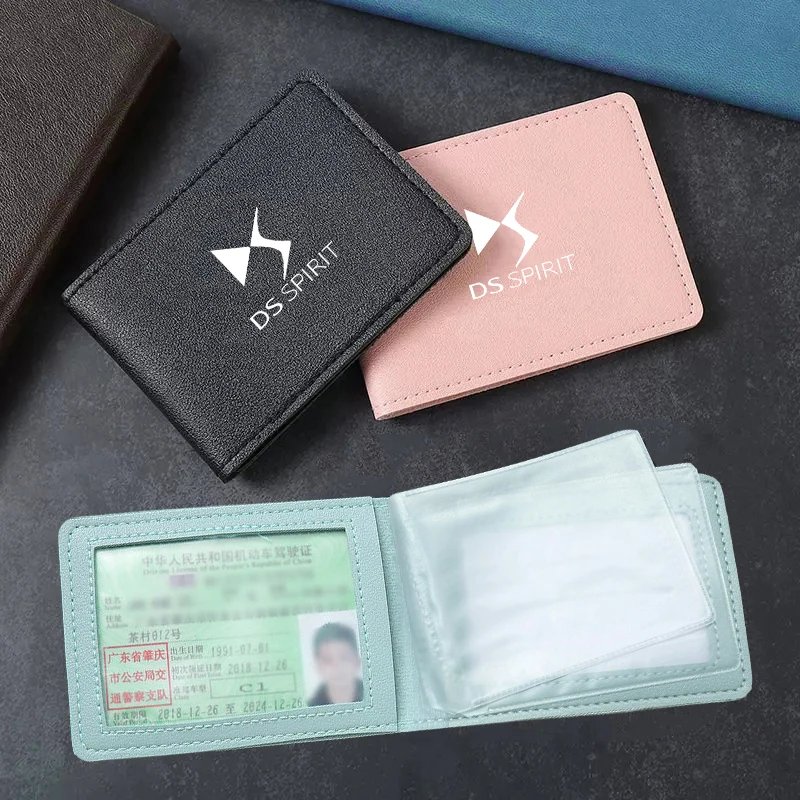 Muslimate Car Driver License Cover Porta Carte Di Credito Per Ds Spirit Ds5 Ds4 Ds3 5Ls Ds9 Ds6 Ds7 Wild Rubis E-Tense