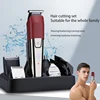 WAIKIL Professional Men's Electric Hair Clipper Multifunctional Hair Trimmer USB Rechargeable Cordless Digital Grooming Tool 5