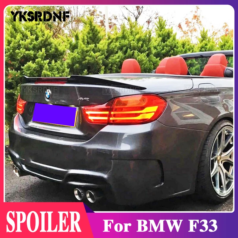 

Carbon Fiber Rear Trunk Spoiler Car Tail Wing Decoration 2013 -2019 For BMW F33 420i 425i 428i M4 Style