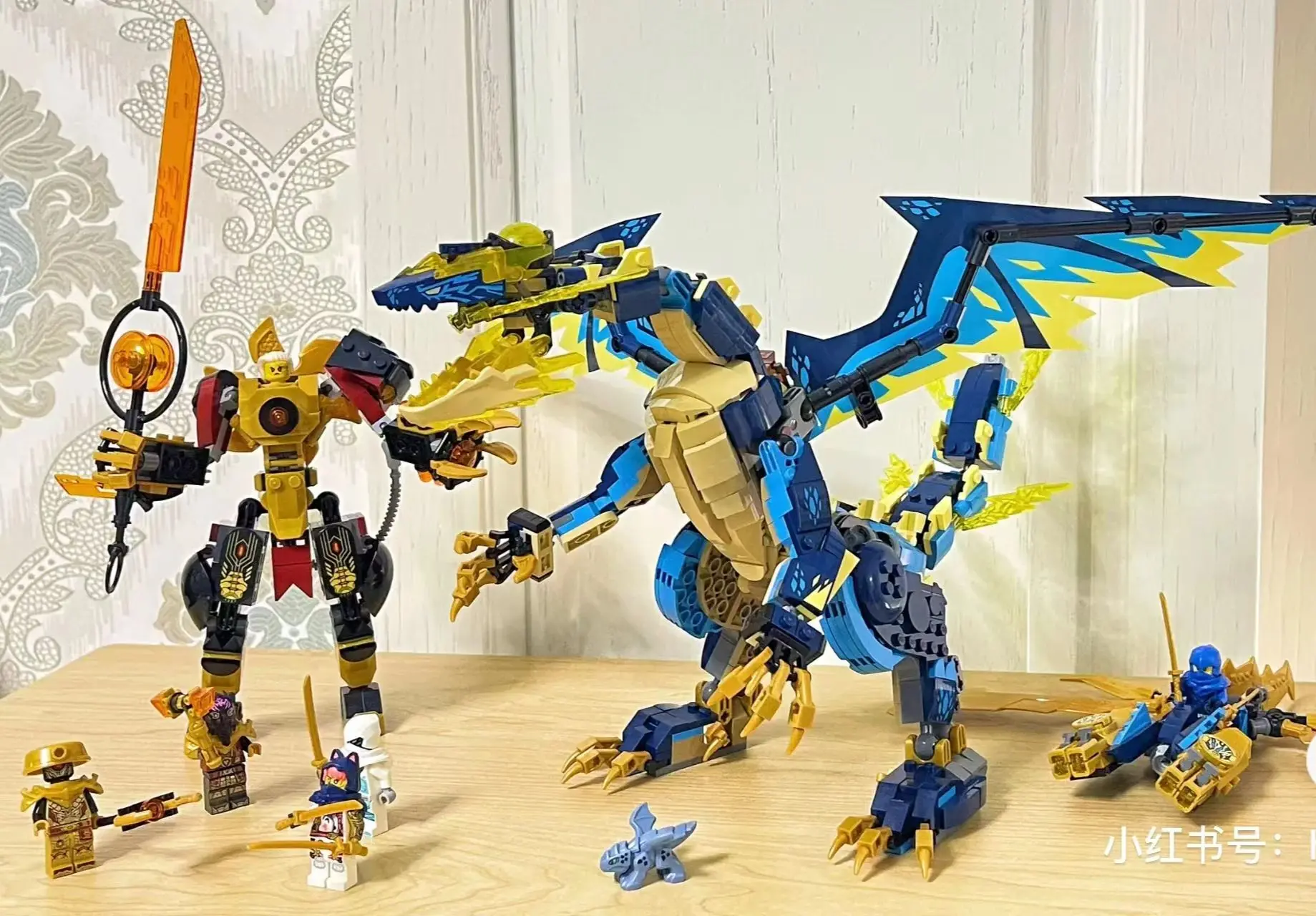 

New Season 17 Ninjasn Series Elemental Dragon Building Blocks Empress Mech Battle 71796 Bricks Toys For Boys Christmas Gifts