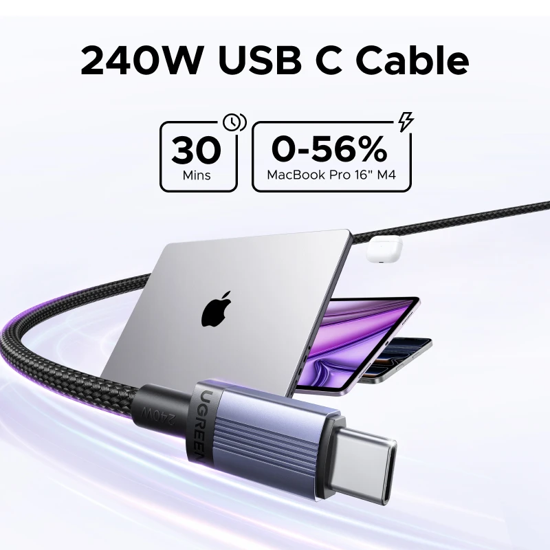 High-Speed 240W USB-C Fast Charging Cable with PD 3.1 Technology