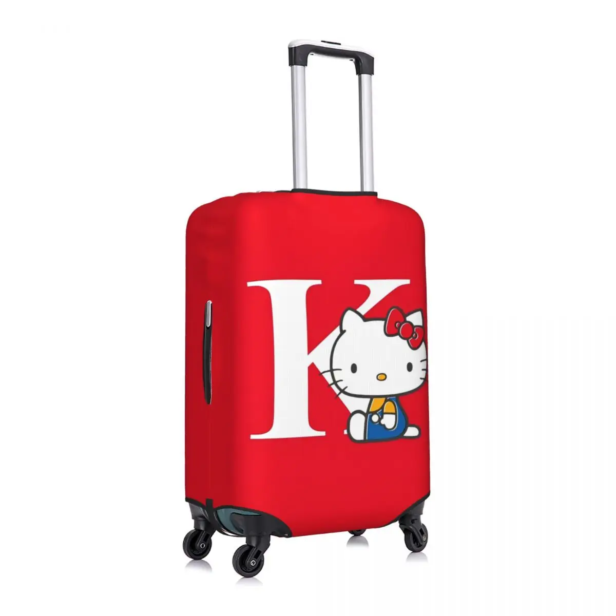 Hello Kitty Cat Suitcase Cover Travel Protection Vacation Useful Luggage Case