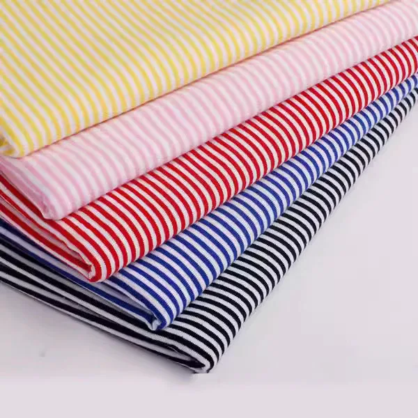wide 2mm stripe 100% cotton knitting elastic fabric DIY sewing clothing cloth 165cm wide 100% tissu hometextile tela sewing 1