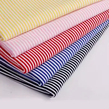 wide 2mm stripe 100% cotton knitting elastic fabric DIY sewing clothing cloth 165cm wide 100% tissu hometextile tela sewing 1