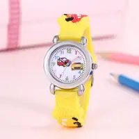 Nouvelle mode coloré dessin animé voiture étudiant montre pour enfants montre à Quartz montre électronique 6
