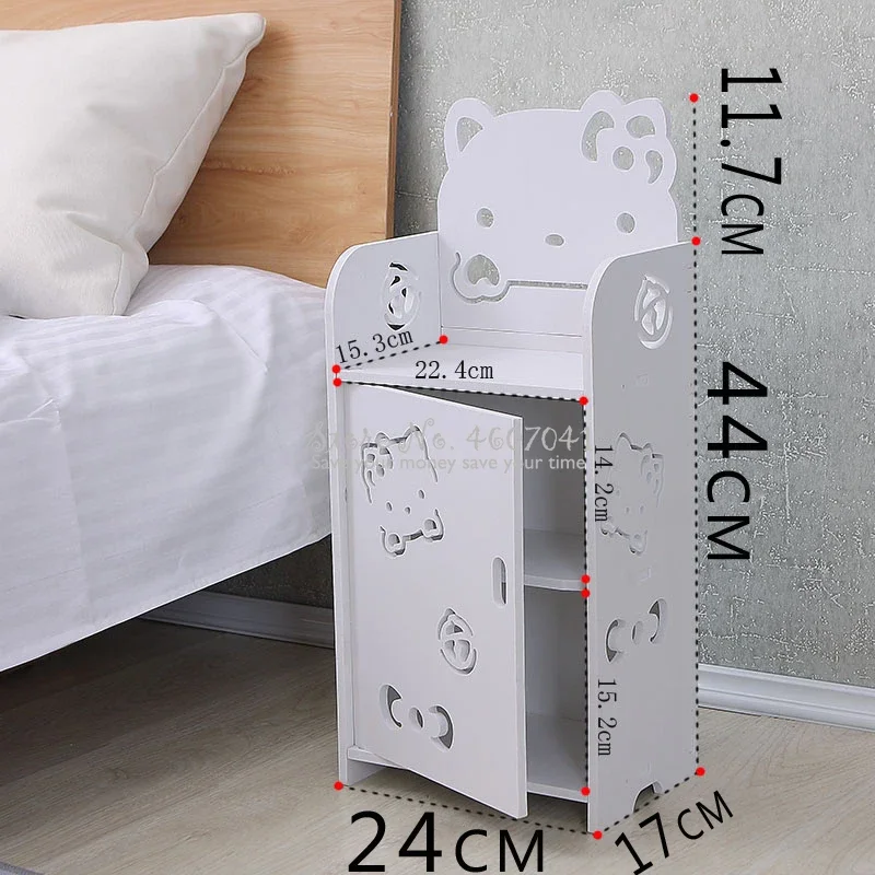 Children Cabinets kids Cartoon Bedside Table Boys &Girls Creative Modern Minimalist Bedroom Nightstand Multi-layer Storage Shelf