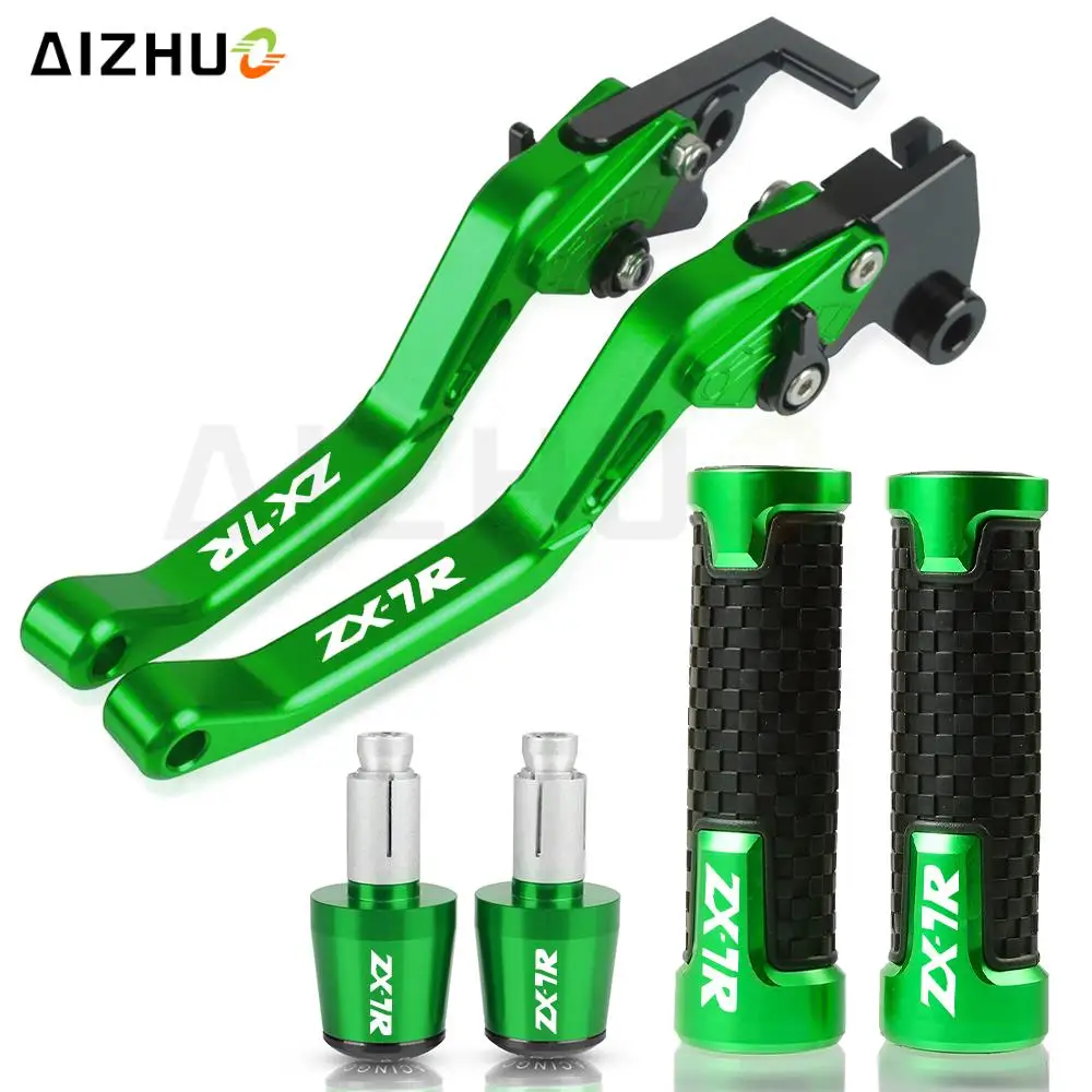 

MMotorcycle Brake Clutch Levers For KAWASAKI ZX7R 1989 1990 199 1992 1993-2003 2002 2001 ZX7 R ZX 7R Hand Handlebar grips ZX7R