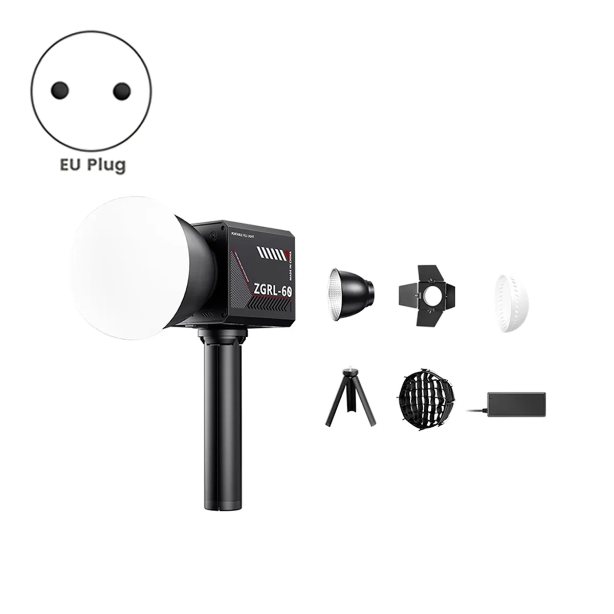 ABAN 60W Pro LED 비디오 조명 사진 스튜디오 조명 조명 제어 패널 포함 비디오 라이브 스트리밍 EU 플러그용 미니 소프트박스