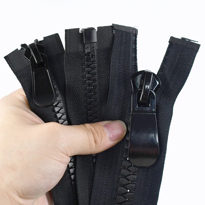 8 15 70-150cm 대형 레진 오픈엔드 지퍼 싱글/더블 지퍼 슬라이더 롱 지퍼 다운 재킷 가방 지퍼 수리 키트 DIY 액세서리